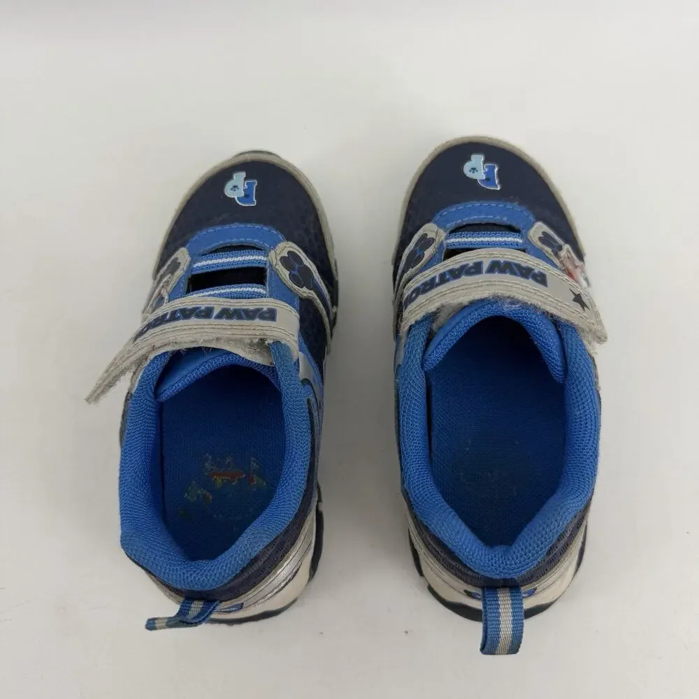 Nickelodeon Paw Patrol Light Up Sneakers Kids Size 9 Blue Cartoon